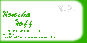 monika hoff business card